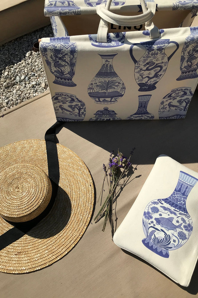 Pochette La Grande Vase Bleu - Maison OrientBlinqMaison OrientClutch Bags