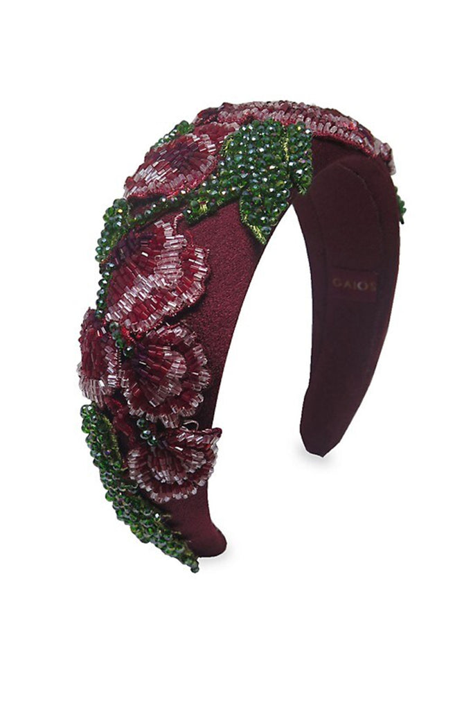 Gaios Rose Embroidery Loretha Headband | Maison Orient