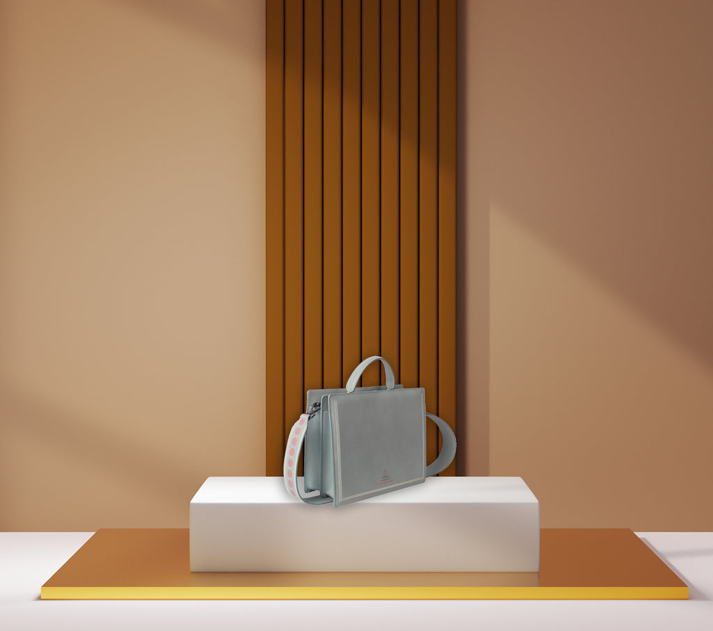 RAY BAG SEA GREEN - LINES | Maison Orient
