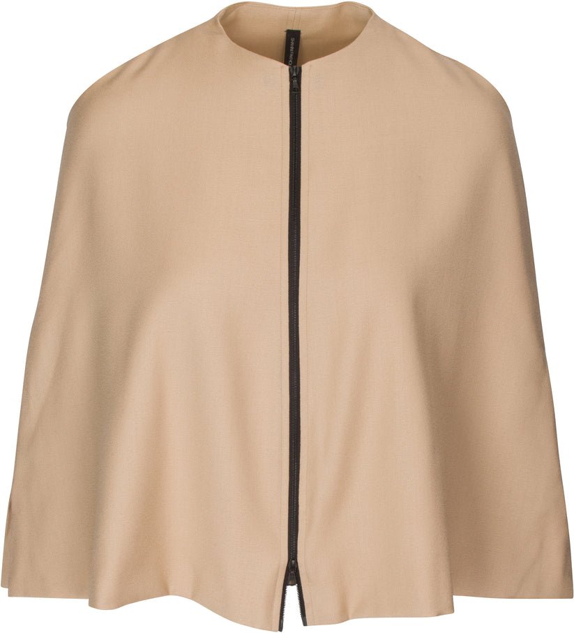 Shahini Fakhourie Therese Cape Outerwear In Tan - Maison OrientShahini FakhourieMaison OrientJackets