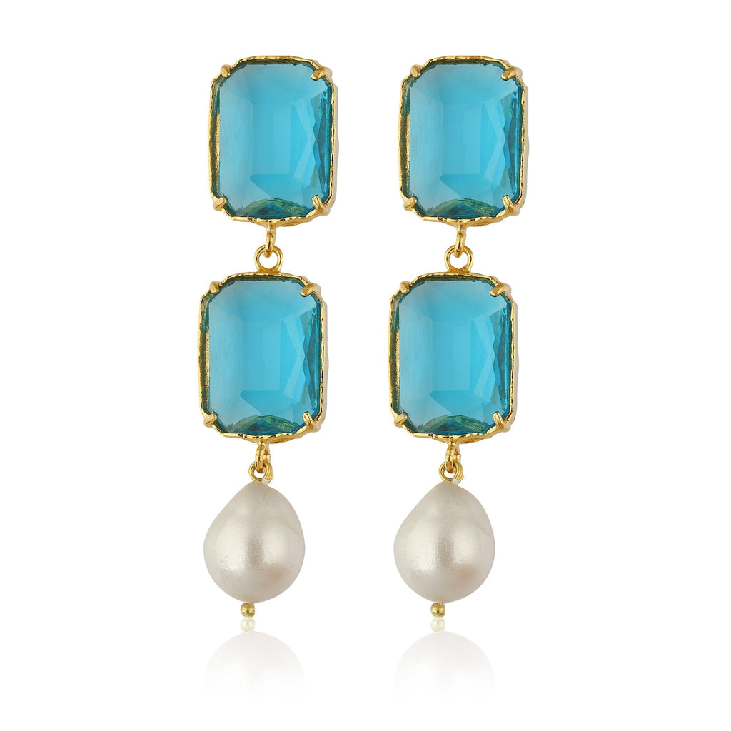 Sloane Earrings - Deep Blue - Maison OrientMaison SoulaMaison OrientEarrings