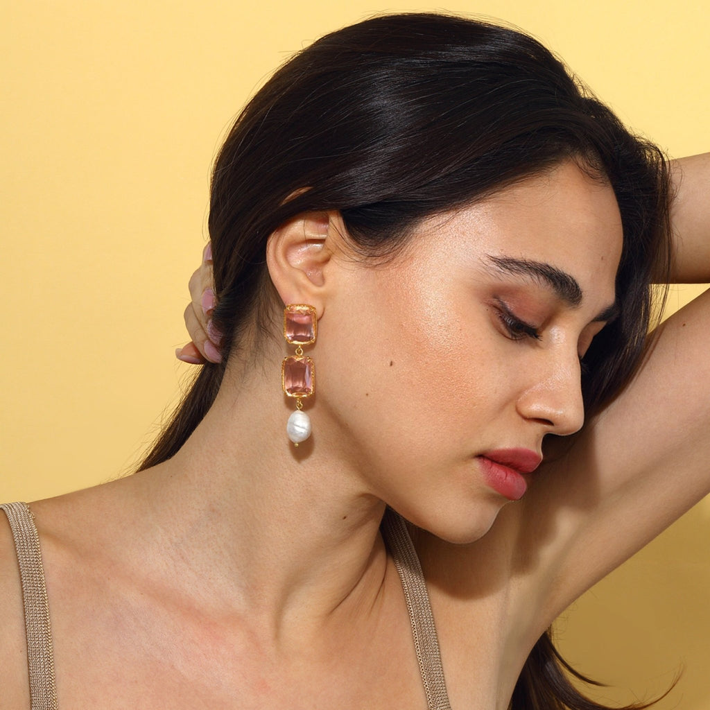 Sloane Earrings - Rose Pink - Maison OrientMaison SoulaMaison OrientEarrings