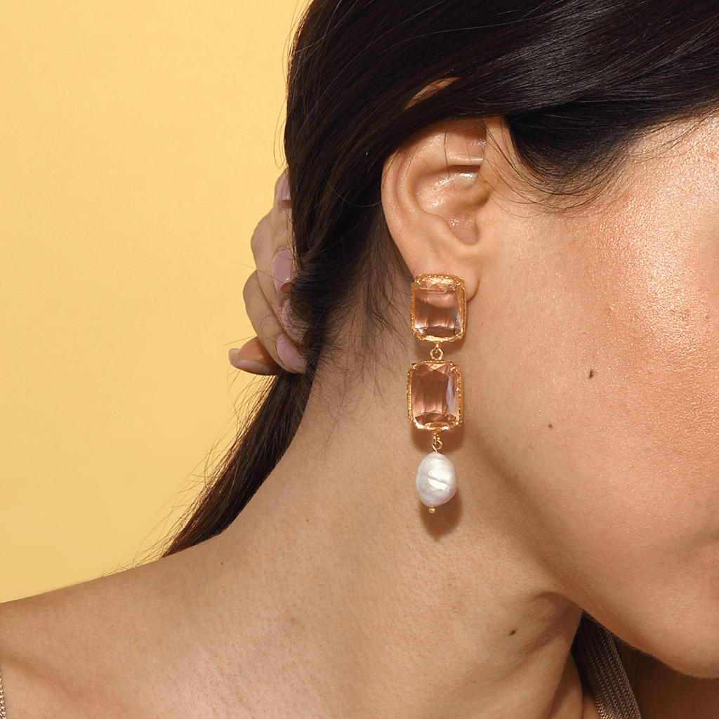 Sloane Earrings - Rose Pink - Maison OrientMaison SoulaMaison OrientEarrings
