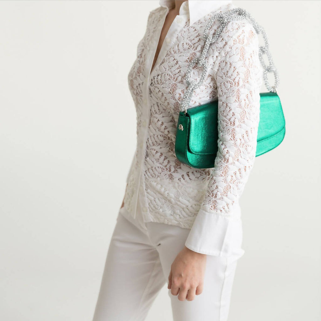 SOHO IN CLASSIC GREEN BAGUETTE - Maison OrientJIMBAMaison OrientShoulder Bags