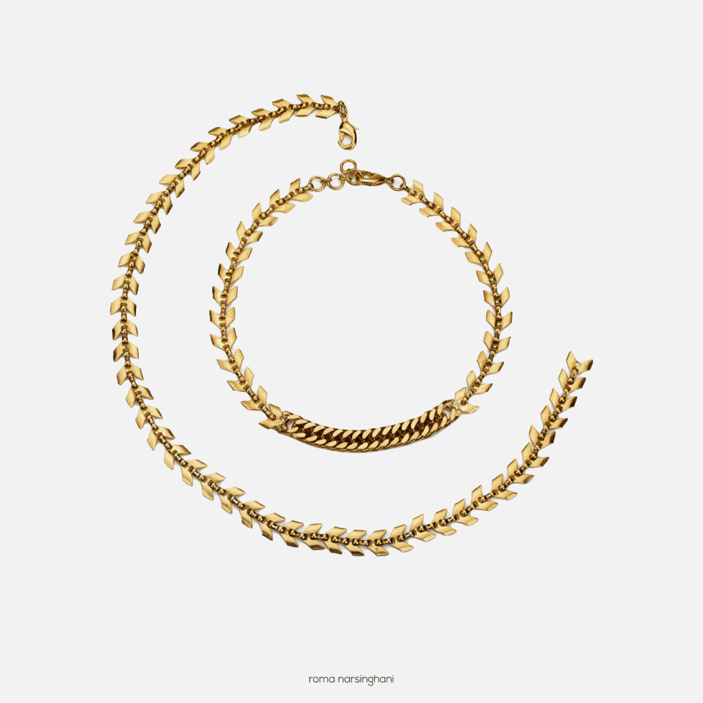 Spine Choker In Gold - Maison OrientRoma NarsinghaniMaison OrientNecklaces