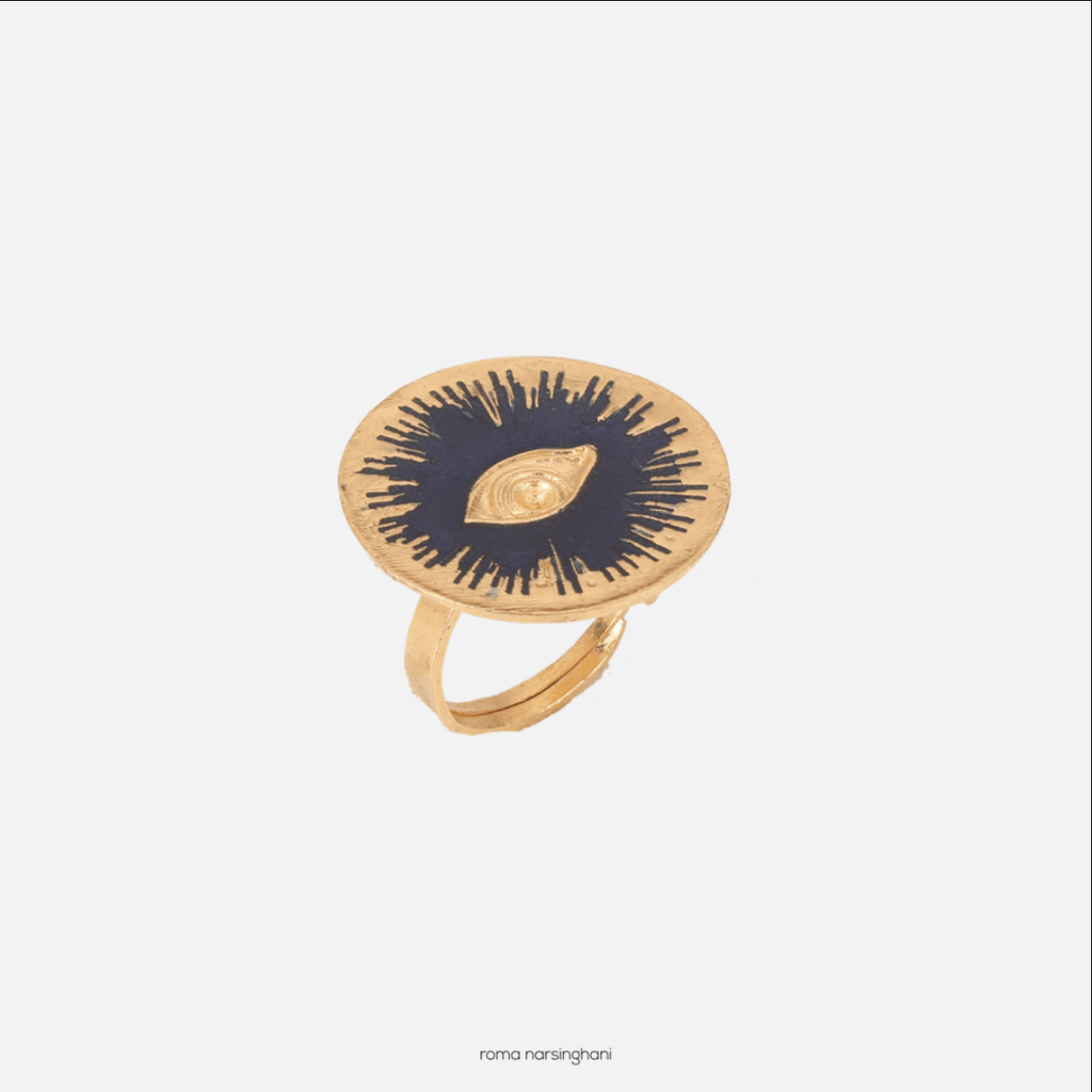 Splash Ring In Gold / Blue - Maison OrientRoma NarsinghaniMaison OrientRings