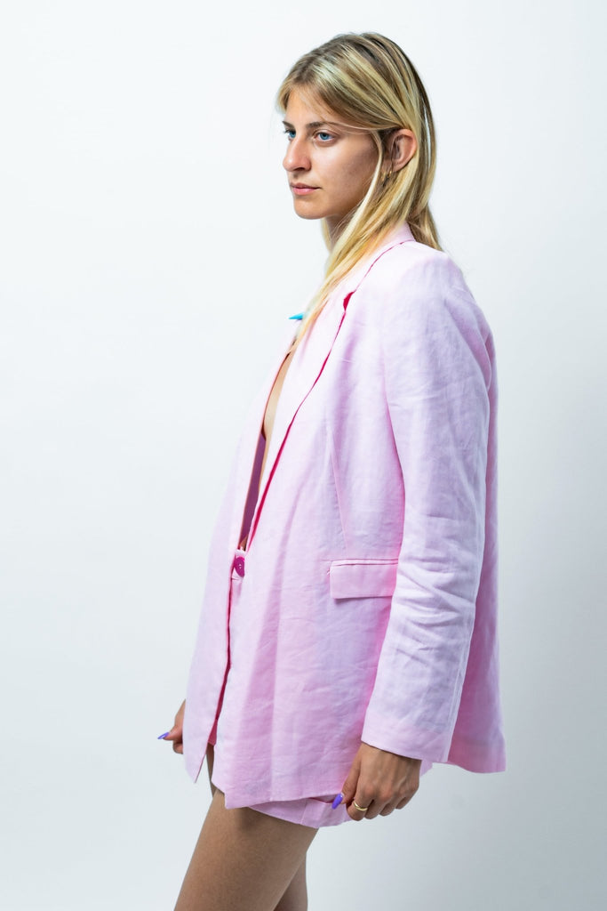 Spring Me : The Pink Linen Suit - Maison OrientPurple PepperMaison OrientSuits