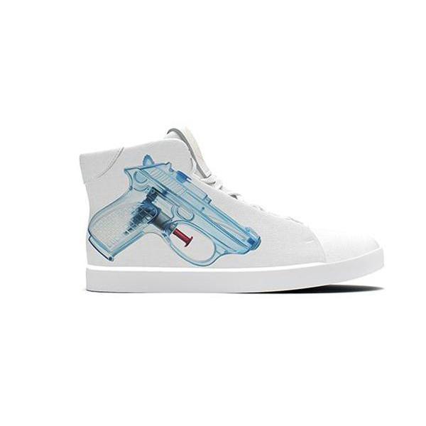 Tnp X James Rawson, Blue Semi - Auto High Top Sneaker - Maison OrientThe Nou ProjectMaison OrientSneakers
