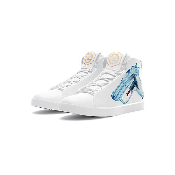 Tnp X James Rawson, Blue Semi - Auto High Top Sneaker - Maison OrientThe Nou ProjectMaison OrientSneakers
