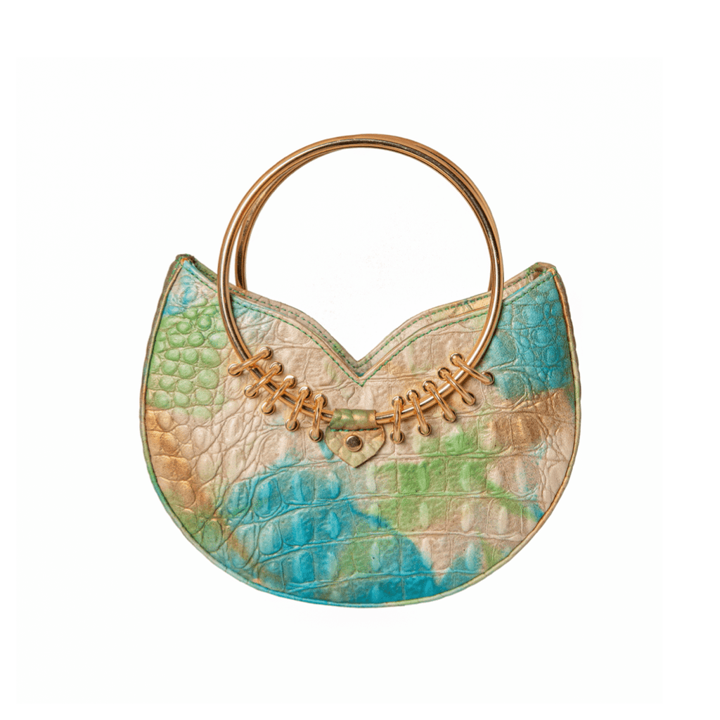 Turquoise Jari'Aa Metal Handle - Maison OrientAlielMaison OrientMini Bags