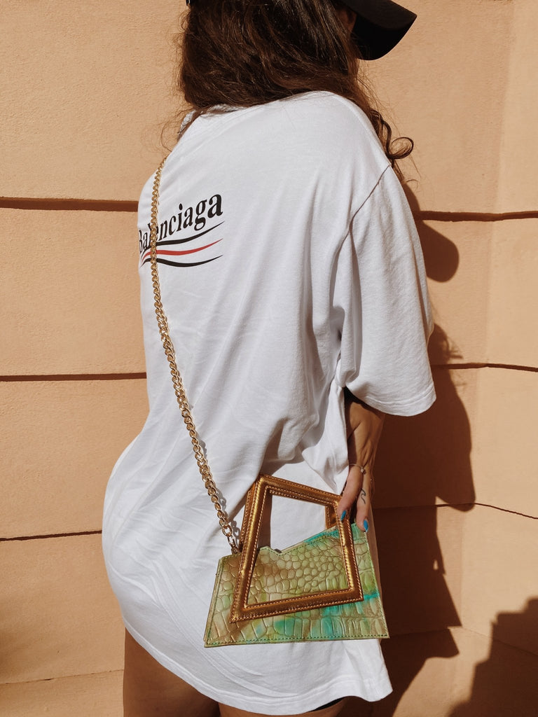 Turquoise Jari’Aa Square Top Handle - Maison OrientAlielMaison OrientMini Bags