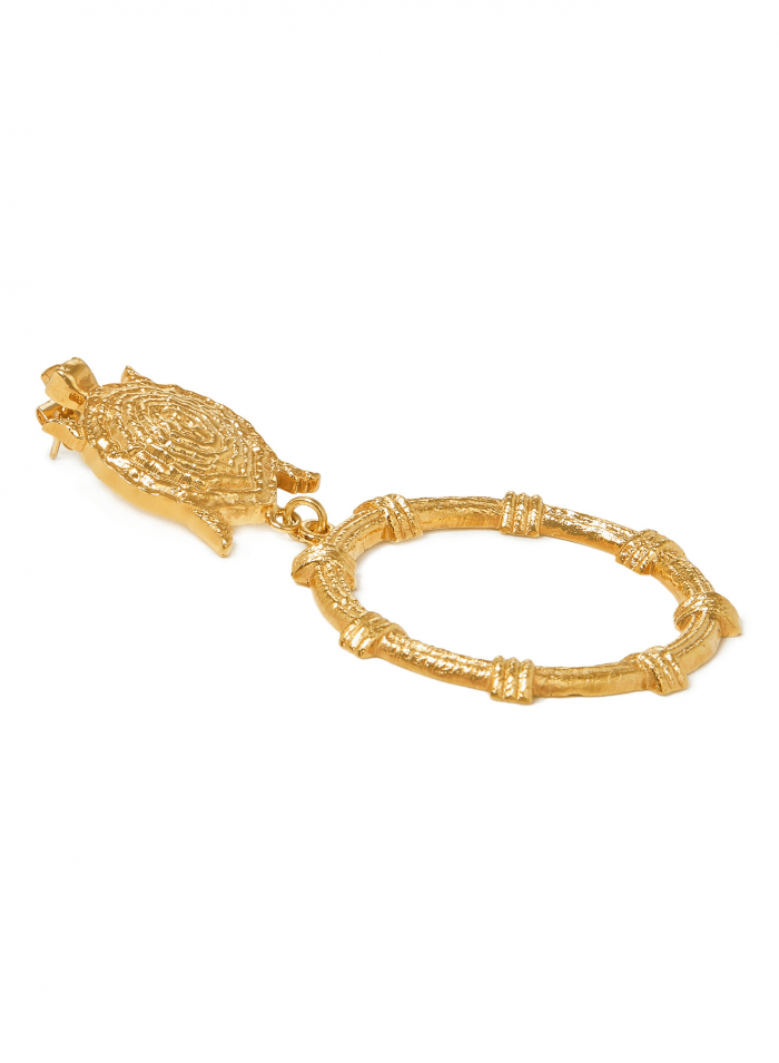 Turtle Earring With Circle - Maison OrientNatia X LakoMaison OrientEarrings