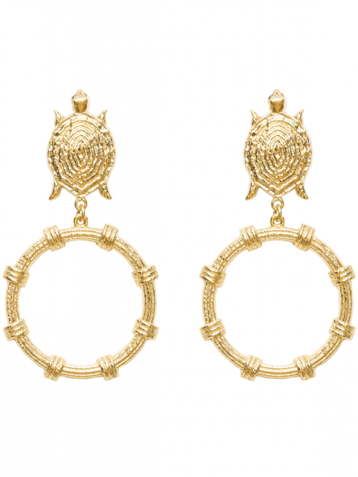 Turtle Earring With Circle - Maison OrientNatia X LakoMaison OrientEarrings