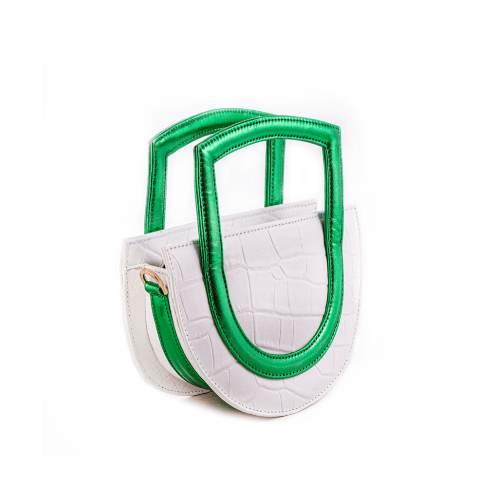 White - Green Sukoon - Maison OrientAlielMaison OrientMini Bags